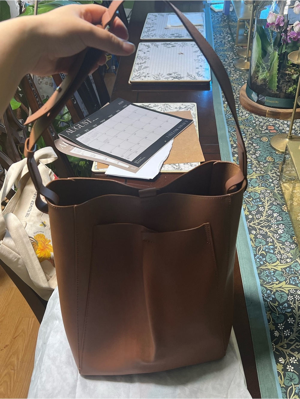 Everlane Brown Leather Tote Bag - Picture 10 of 15